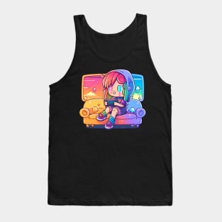 Gamer - Chibi Girl Tank Top